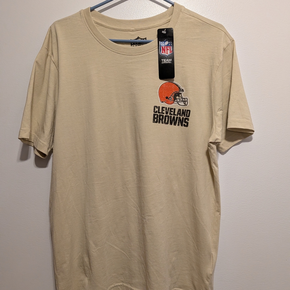 NFL Cream Cleveland Browns Short Sleeve Tee